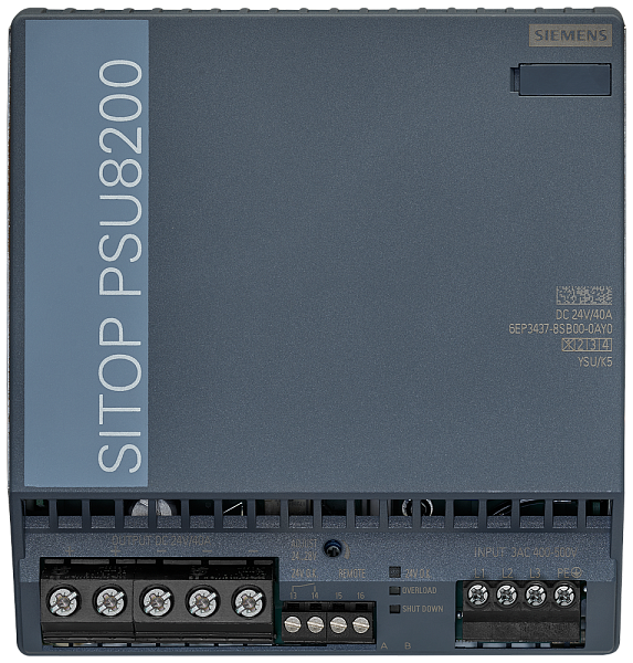 Блок питания Siemens 6EP3437-8SB00-0AY0, SITOP PSU8600, 24 В, 40 А, 960 Вт