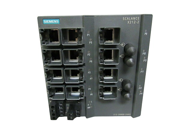 Промышленный коммутатор Siemens SCALANCE X212-2LD 6GK5212-2BC00-2AA3, управляемый, 12 портов 10/100 Мбит/с RJ45, 2 порта 100 Мбит/с одномодовый BFOC