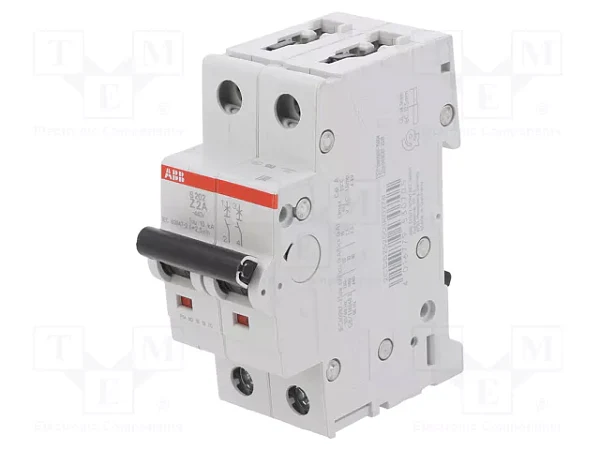 Автоматический выключатель ABB S202-Z2 2CDS252001R0278, 2 А, 2 полюса, характеристика Z, 400 В