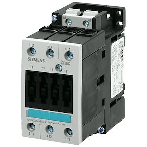 Контактор Siemens 3RT1035-1AP00, 3-полюсный, 40 А, 18,5 кВт при 400 В, катушка управления 230 В AC, типоразмер S2, винтовые клеммы