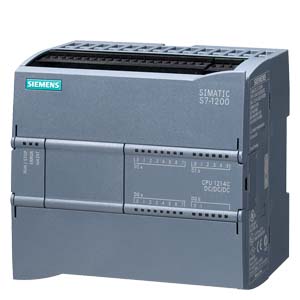 Контроллер Siemens 6ES7214-1AG40-0XB0, SIMATIC S7-1200 CPU 1214C, 14 дискретных входов 24 В DC, 10 дискретных выходов 24 В DC, 2 аналоговых входа 0–10 В DC, питание 20,4–28,8 В DC, память 150 КБ