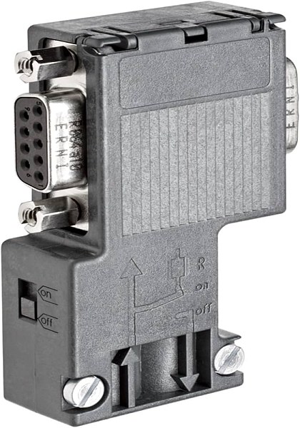 Соединитель Siemens 6ES7972-0BB12-0XA0, SIMATIC DP, для PROFIBUS, 90° выход кабеля