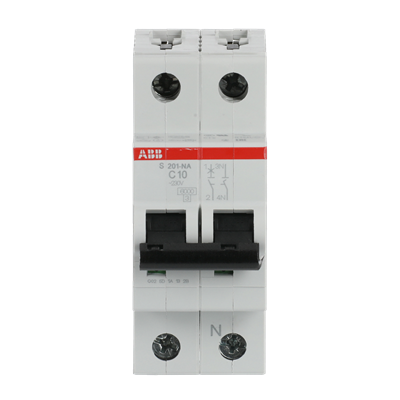 Автоматический выключатель ABB S201-C10NA 2CDS251103R0104, 10 А, 1 полюс, характеристика C, 230 В