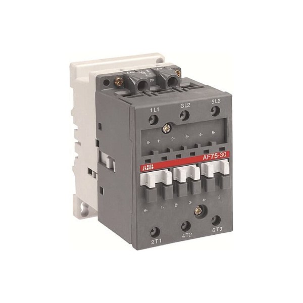 Контактор ABB 1SBL41 1SBL417001R7000, 3-полюсный, номинальный ток 75 А, мощность 37 кВт, катушка 100–250 В AC, 3 нормально открытых контакта.