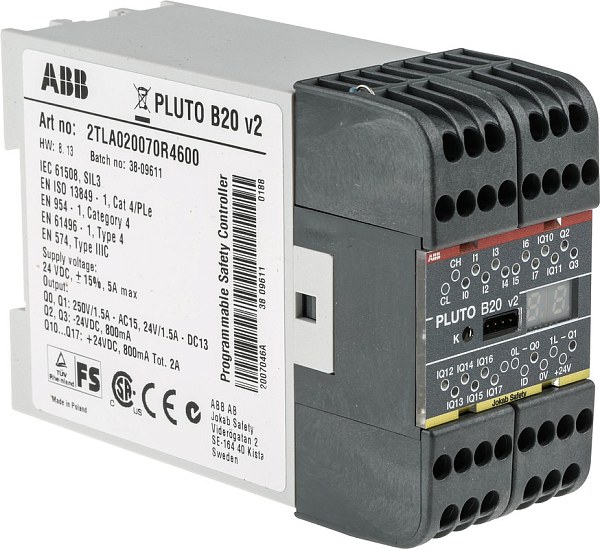Контроллер безопасности ABB Pluto B20 v2 2TLA020070R4600