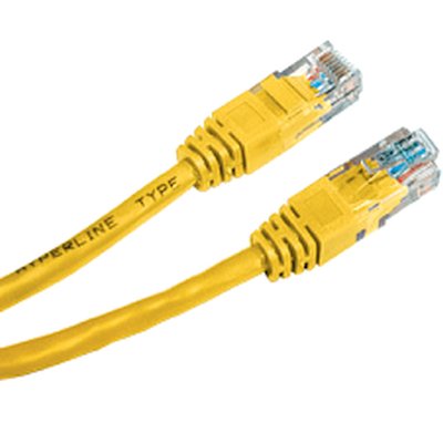Патч-корд Hyperline PC-LPM-UTP-RJ45-RJ45-C5e-5M-LSZH-YL