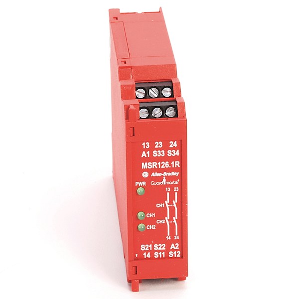 Реле безопасности Allen-Bradley 440R-N23120, 24 В AC/DC, 2 НО контакта, серия MSR126.1R