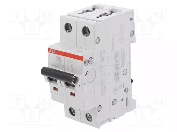 Автоматический выключатель ABB S202-Z4 2CDS252001R0338, 4 А, 2 полюса, характеристика Z, 400 В