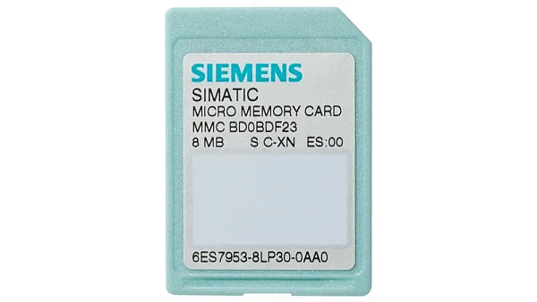 Карта памяти Siemens 6ES7953-8LL31-0AA0, для SIMATIC S7-300/C7/ET 200, 3,3 В Nflash, 2 МБ