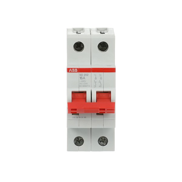 Рубильник модульный ABB SD202/16 2CDD282101R0016, 16 А, 2 полюса