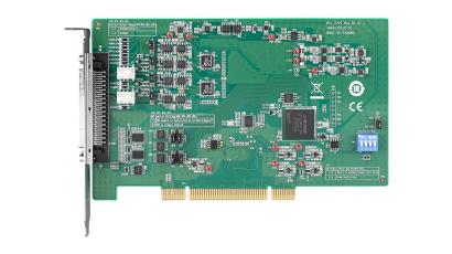 Плата интерфейсная Advantech PCI-1721, 4 аналоговых выхода 12 бит, 16 цифровых входов/выходов, частота обновления до 10 МГц, интерфейс PCI, буфер FIFO 8192 отсчета, авто-калибровка