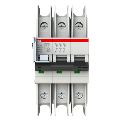 Автоматический выключатель ABB SU203M-K20 2CDS273337R0487, 20 А, 3 полюса, характеристика K, 230 В