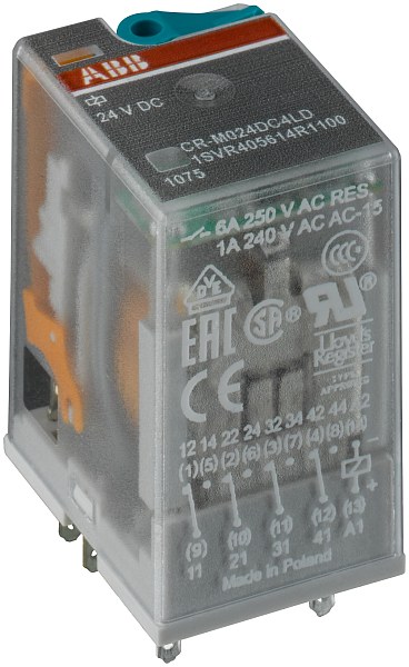 Реле промежуточное ABB CR-M110DC4LD 1SVR405613R8400