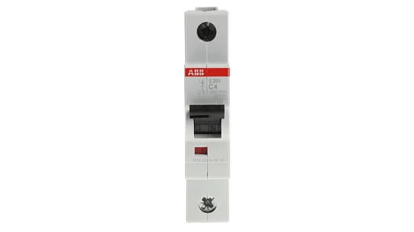 Автоматический выключатель ABB S201-C4 2CDS251001R0044, 4A, 1-полюсный, характеристика C
