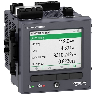 Измеритель мощности Schneider Electric PowerLogic PM8000 METSEPM8240, встроенный дисплей, 512 МБ