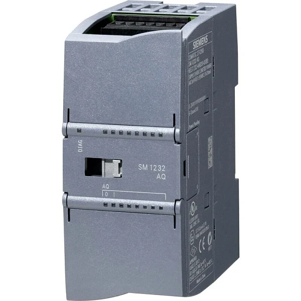 Модуль аналогового вывода Siemens 6ES7232-4HB32-0XB0, SIMATIC S7-1200, 2 канала, 0-10 В/4-20 мА, 14 бит
