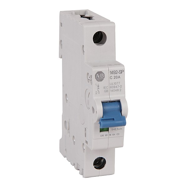 Автоматический выключатель Allen-Bradley 1492-SPM1D100, 10 А, для использования в распределительных устройствах, кривые срабатывания D.
