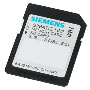 ​Карта памяти Siemens SIMATIC SD 6AV2181-8XP00-0AX0, 2 ГБ, для устройств с соответствующим слотом