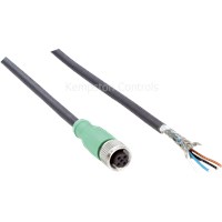 Кабель подключения SICK 6036160 (YF2A64-100XXXXLEAX), 10 м, M12, 4 контакта, экранированный