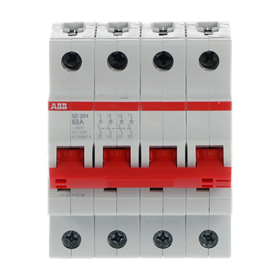 Рубильник модульный ABB SD204/63 2CDD284101R0063, 63 А, 4 полюса