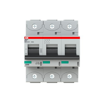 Автоматический выключатель ABB S803C-D10 2CCS883001R0101, 10 А, 3 полюса, характеристика D, 400 В