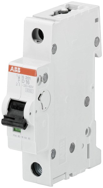 Автоматический выключатель ABB S201-D13 2CDS251001R0131, 13 А, 1 полюс, характеристика D, 230 В