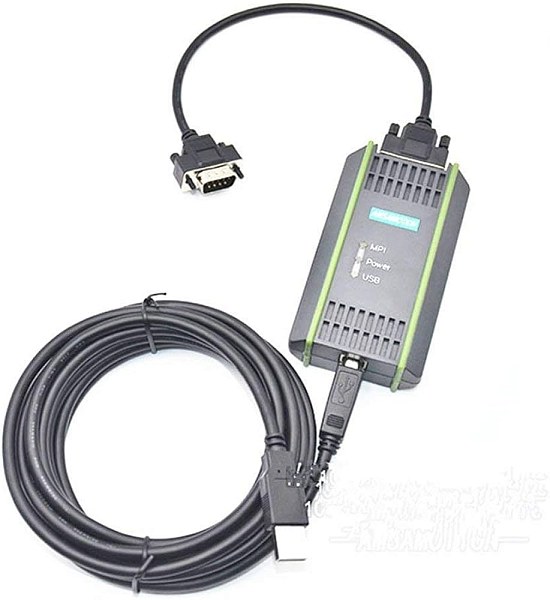 Адаптер Siemens 6ES7972-0CB20-0XA0, SIMATIC S7, PC Adapter USB, для подключения к S7-200/300/400, C7, с USB-кабелем (5 м)
