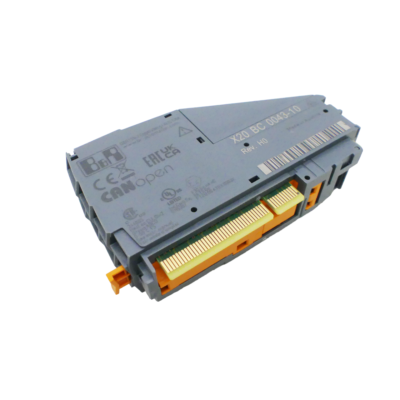 Контроллер B&R X20BC0043, CANopen, 253 узла, 32 Rx/Tx PDO, 2 Вт, 5-конт. разъем, DIN-рейка, IP20