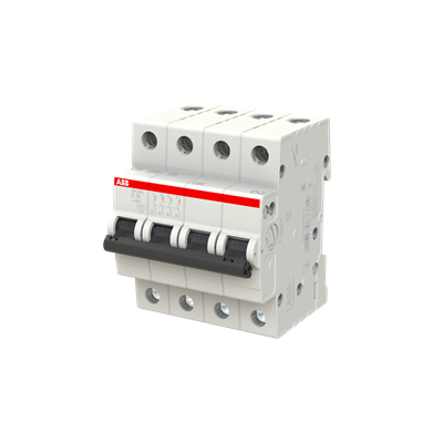 Автоматический выключатель ABB SH204L-C10 2CDS244001R0104, 10 А, 4 полюса, характеристика C, 400 В