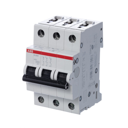 Автоматический выключатель ABB S203-K10 2CDS253001R0427, 10 А, 3 полюса, характеристика K, 400 В