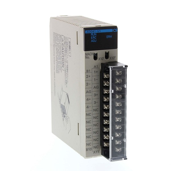 Модуль аналогового ввода OMRON CS1W-AD041-V1, 4 канала, диапазон 0–10 В, для системы OMRON CS1, преобразование аналоговых сигналов в цифровую форму