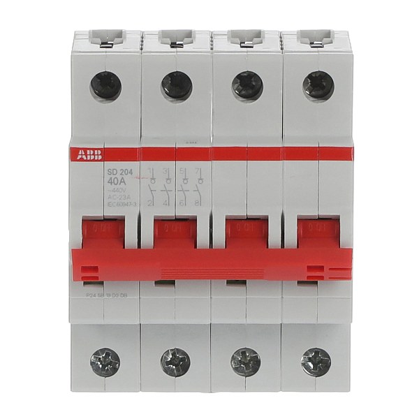 Рубильник модульный ABB SD204/40 2CDD284101R0040, 40 А, 4 полюса