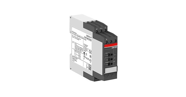 Реле контроля тока ABB CM-SRS.21S, 2 переключающих контакта (2c/o), диапазон измерения 3–30 мА / 10–100 мА / 0,1–1 А, питание 24–240 В AC/DC, регулируемая задержка срабатывания 0–30 с.