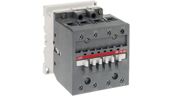 Контактор ABB 1SBL41 1SBL417201R7200, 4-полюсный, номинальный ток 125 А, мощность 40 кВт, катушка 20–60 В DC, 4 нормально открытых контакта.