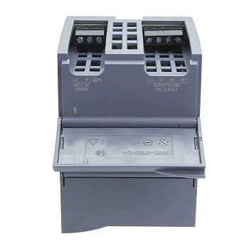 Блок питания Siemens 6EP1332-1SH71, SIMATIC S7-1200 PM1207, вход 120/230 В AC, выход 24 В DC, 2,5 А, 60 Вт, IP20, монтаж на DIN-рейку, класс I, сертификаты CE, UL, ATEX, IECEx