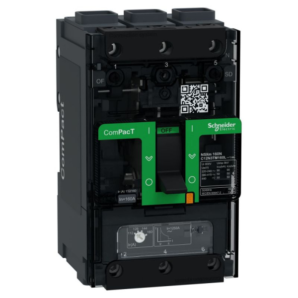 Автоматический выключатель Schneider Electric ComPacT NSXm H C12H3TM160L