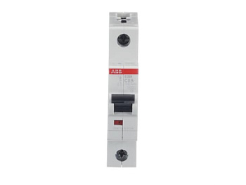 Автоматический выключатель ABB S201-C0.5 2CDS251001R0984, 0.5 А, 1 полюс, характеристика C, 230 В