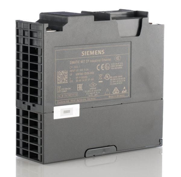 Коммуникационный процессор Siemens 6GK7343-1EX30-0XE0, SIMATIC S7-300 CP 343-1, 2 порта RJ45, поддержка PROFINET IO