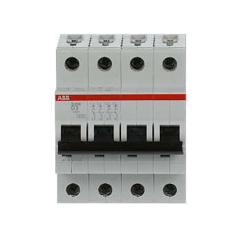 Автоматический выключатель ABB S204-D3 2TAZ116400R0031, 3 А, 4 полюса, характеристика D, 400 В