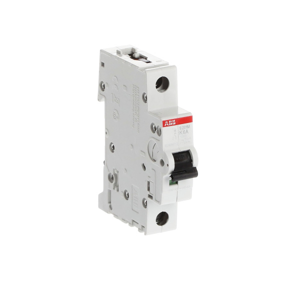 Автоматический выключатель ABB S201M-K6 2CDS271001R0377, 6 А, 1 полюс, характеристика K, 230 В