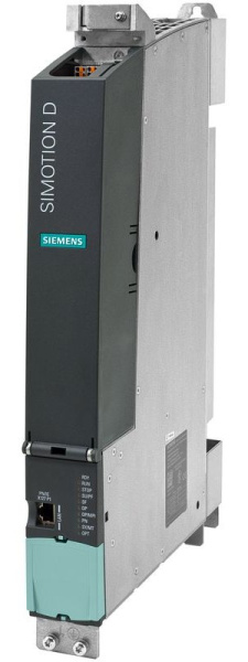Блок управления Siemens SIMOTION D445-2 DP/PN 6AU1445-2AD00-0AA0, для управления движением, поддержка PROFIBUS и PROFINET, интерфейсы DRIVE-CLiQ, Ethernet, USB.