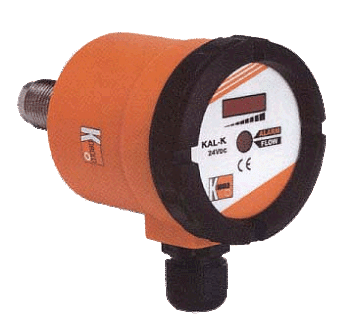 Датчик-реле расхода Kobold KAL‑K 1315‑S‑ST‑3, резьба G½, длина зонда 15 мм, кабель 2 м, тепловой принцип, индикатор LED