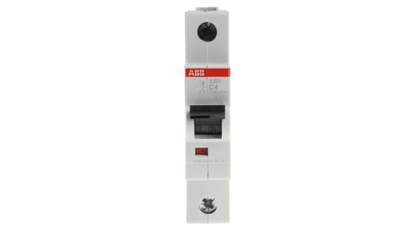 Автоматический выключатель ABB S201-C4 2CDS251001R0044, 4A, 1-полюсный, характеристика C