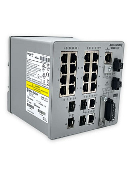 Промышленный коммутатор Allen-Bradley 1783-BMS20CGL Stratix 5700, 16 медных портов 10/100 Мбит/с, 2 комбинированных порта 10/100/1000 Мбит/с, 2 SFP порта 10/100 Мбит/с