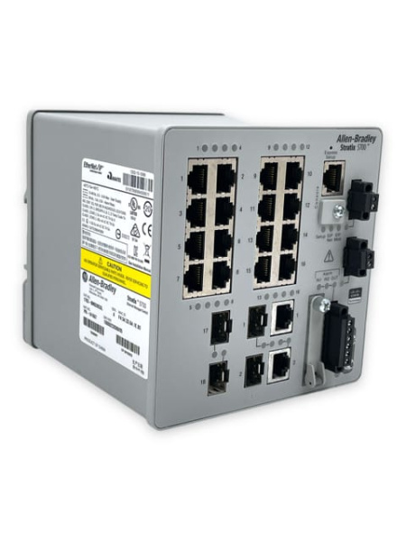 Промышленный коммутатор Allen-Bradley 1783-BMS20CGL Stratix 5700, 16 медных портов 10/100 Мбит/с, 2 комбинированных порта 10/100/1000 Мбит/с, 2 SFP порта 10/100 Мбит/с