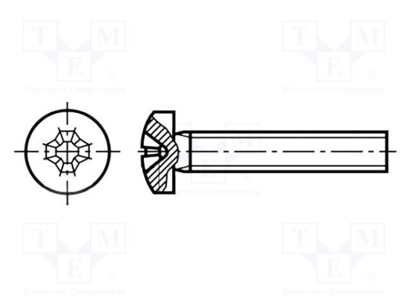 Крепёж DIN M2.5x16