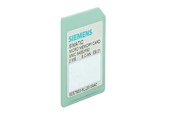 ​Карта памяти Siemens 6ES7953-8LL20-0AA0, SIMATIC S7, Micro Memory Card для S7-300/C7/ET 200, 3,3 В, NFlash, 2 МБ