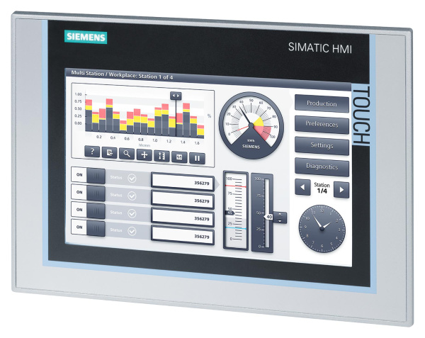 Панель оператора HMI Siemens 6AV2124-0JC01-0AX0
