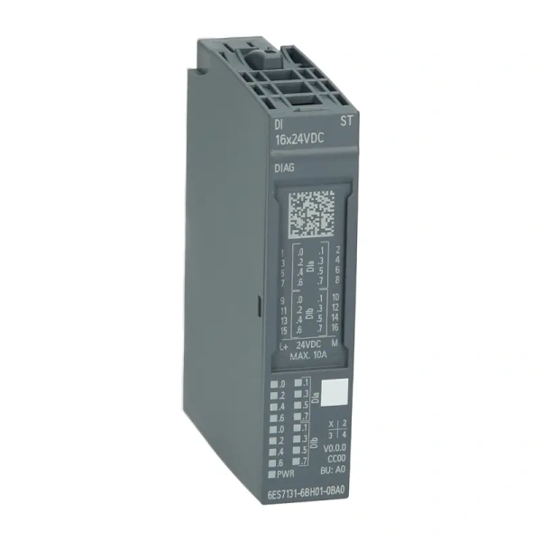 Модуль дискретного ввода Siemens 6ES7131-6BH01-0BA0, SIMATIC ET 200SP, 16 каналов, 24 В DC, 3 мс