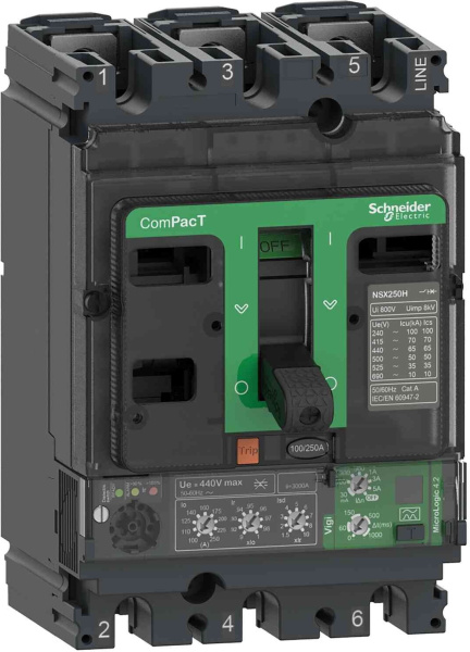 Автоматический выключатель Schneider Electric NSX100H